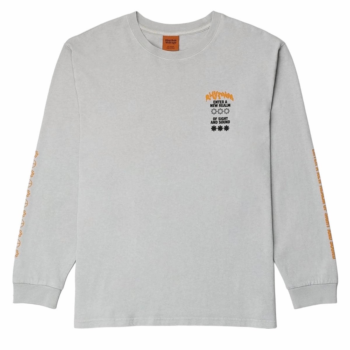 Smart Casual Rhythm New Realm Vintage Long Sleeve T-Shirt - Stone