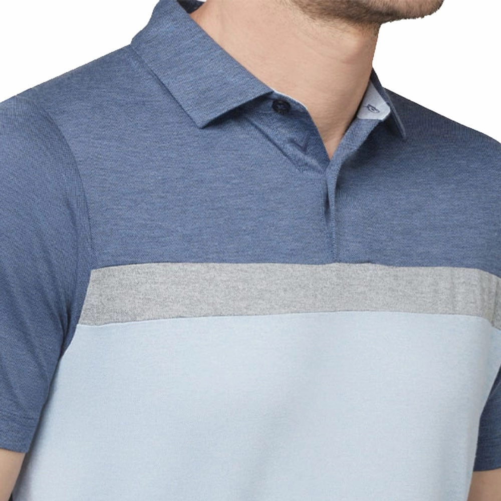 slim fit Callaway Soft Touch Colour Block Polo Shirt - Peacoat Heather