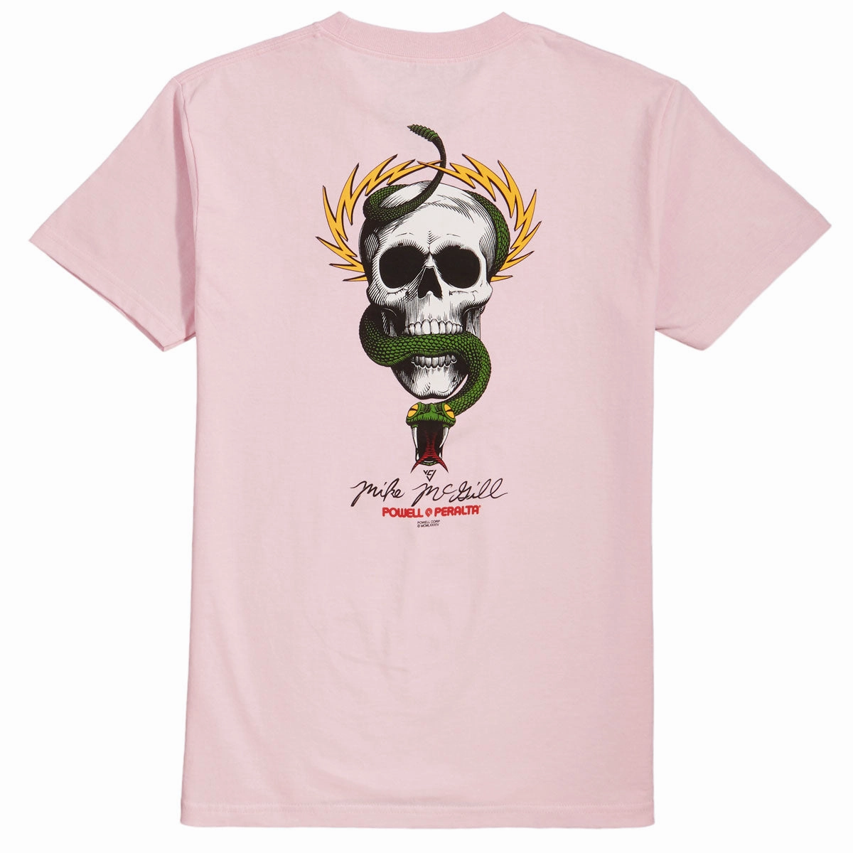 Fit For Movement Powell-Peralta McGill Skull And Snake T-Shirt - Light Pink