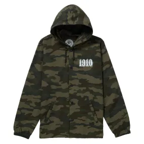 1910 OG Font Hooded Coaches Jacket - Camo Heat Reflective Layer