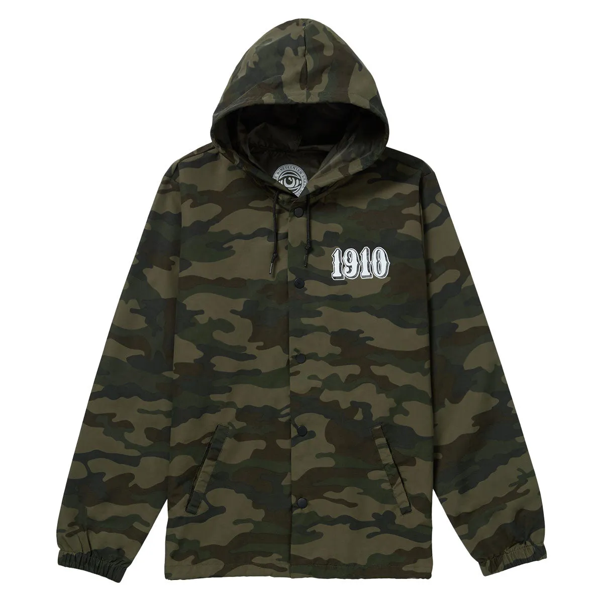 1910 OG Font Hooded Coaches Jacket - Camo Heat Reflective Layer