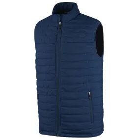 low - cost materials Moisture Wicking Fabric Island Green Heat Weld Padded Gilet - Navy
