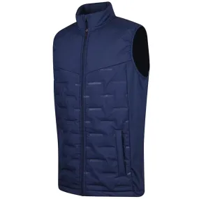 Island Green Heat Welded Padded Thermal Gilet - Navy/Marine compound