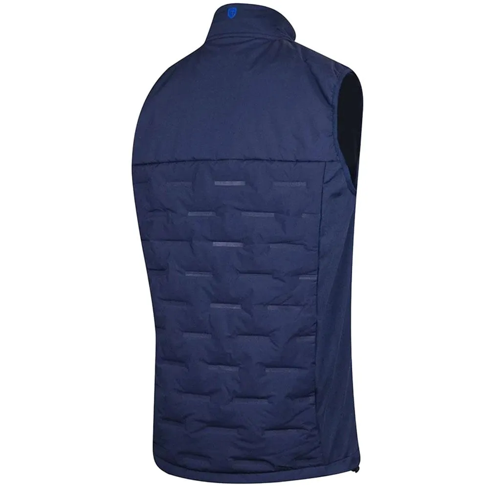 Flexible Armholes Island Green Heat Welded Padded Thermal Gilet - Navy/Marine