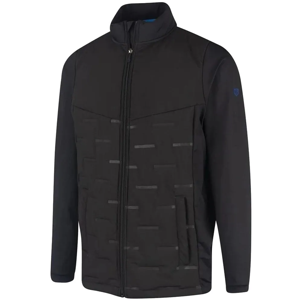 Island Green Heat Welded Padded Thermal Jacket - Black/Turquoise All Weather Protection ErgonomicCut