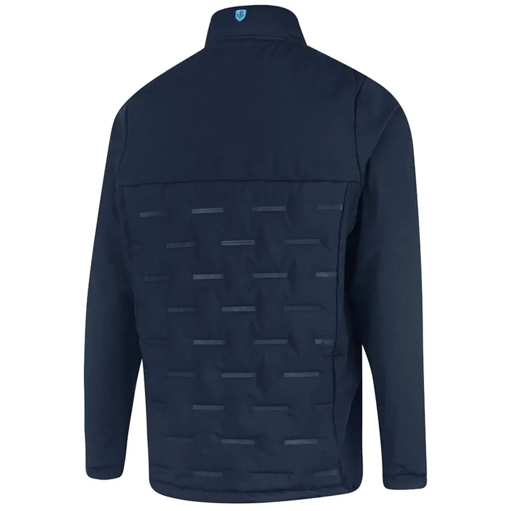 Island Green Heat Welded Padded Thermal Jacket - Navy/Marine Ergonomic Silhouette Bright Color