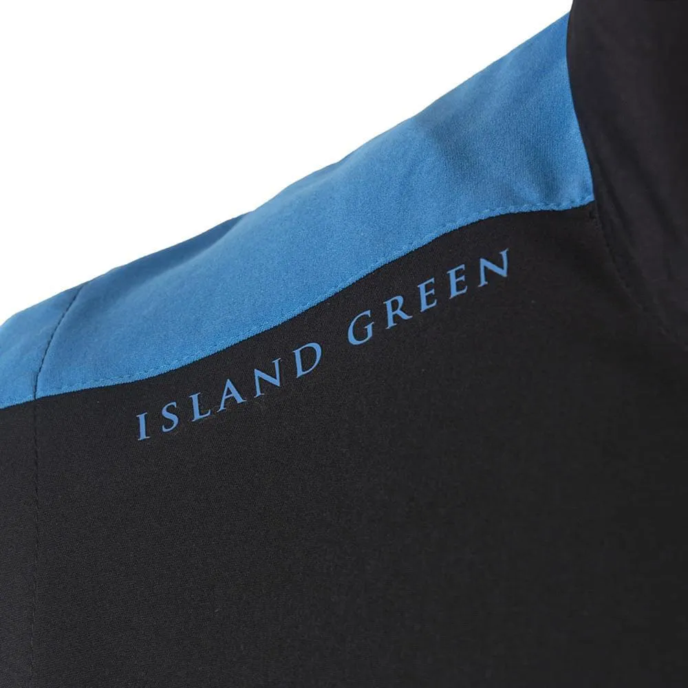 Low Profile Fastenings made in China Island Green Ultra-Lite Colour Block Windstopper Gilet - Black