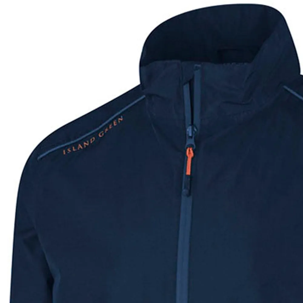 Weekend Ready Look Island Green Waterproof Jacket - Navy