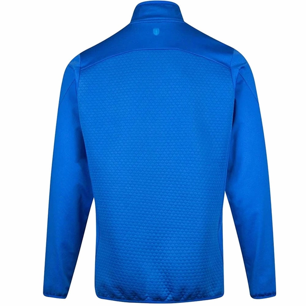 Versatile Comfort product launch Island Green 1/4 Zip Pullover with Panelling - Marine/Turquoise