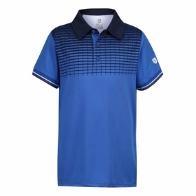 Casual Day Wear Island Green Junior Graded Print Polo Shirt - Marine