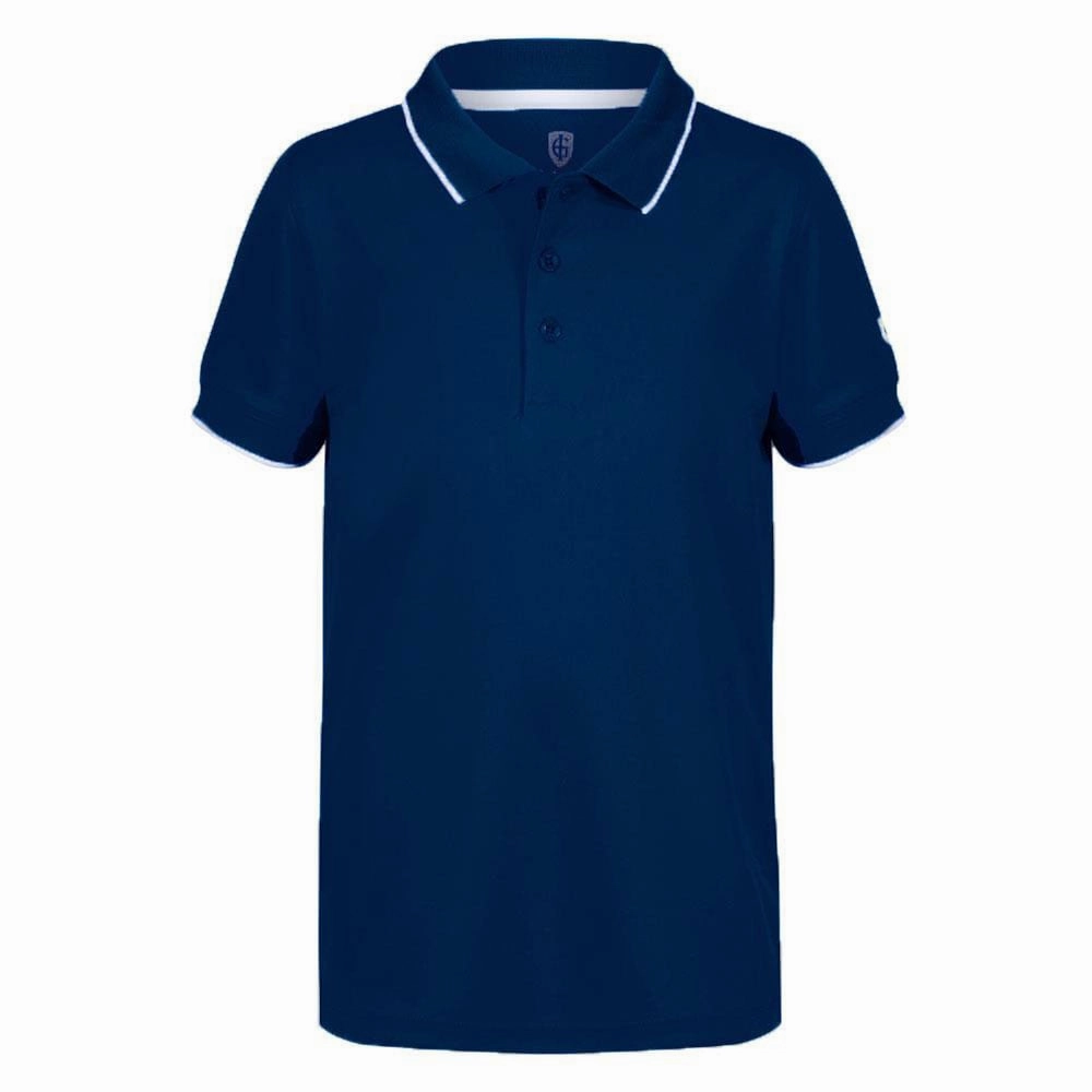 Summer Ready Island Green Junior Performance Polo Shirt - Navy