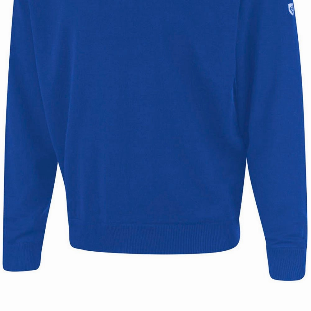 Island Green Lined Knitted Sweater With Pop Zip - Royal Blue Unique selling points