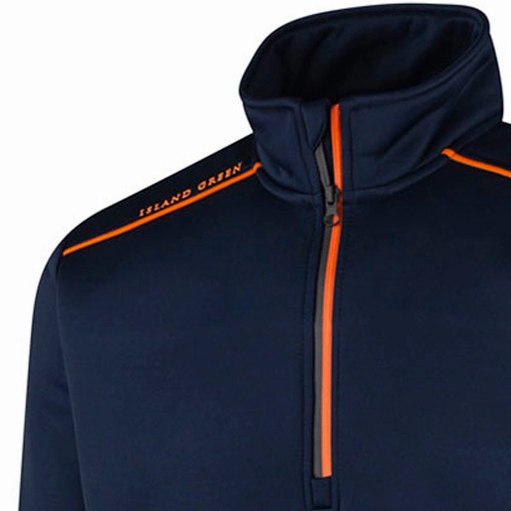 Casual Vibe product rough ruggedness Island Green Lined Top Layer Pullover - Navy