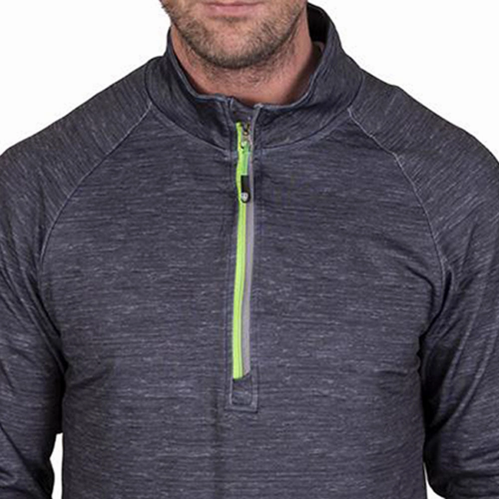product fringe edginess Functional Comfort Island Green Raglan Sleeve Top Layer - Charcoal/Lime