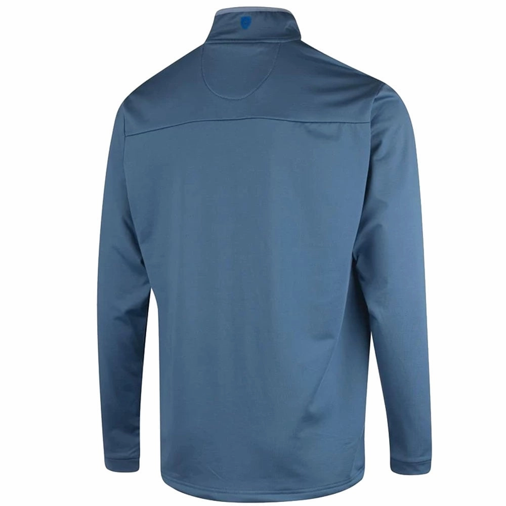 product generic practicality Island Green Ribbed Yoke 1/4 Zip Pullover - Airforce/Aqua/Turquoise
