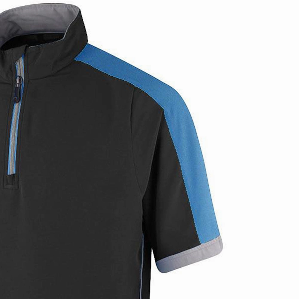 Cool Vibes Island Green Short Sleeve Ultra-Lite Windstopper Pullover - Black