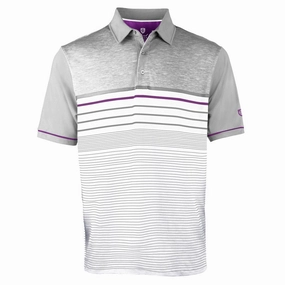 Chic Island Green Sublimated Polo Shirt - Grey