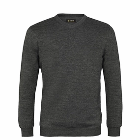Island Green Supersoft Fine Knit V Neck Sweater - Dark Charcoal product tropical vibrancy