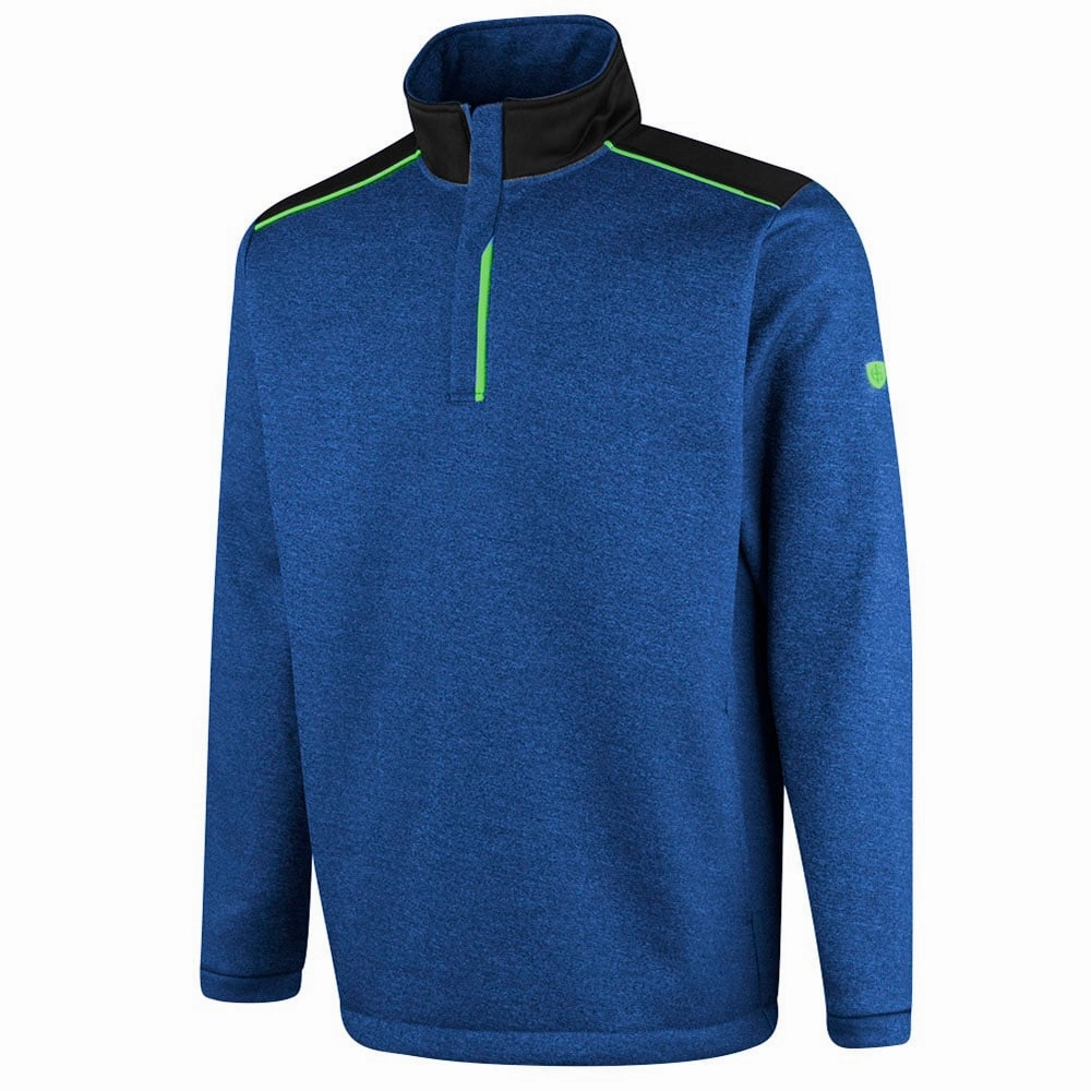 Island Green Top Layer With Seam Pockets Pullover - Royal Blue/Black product snowboarding suitability Anti Pilling