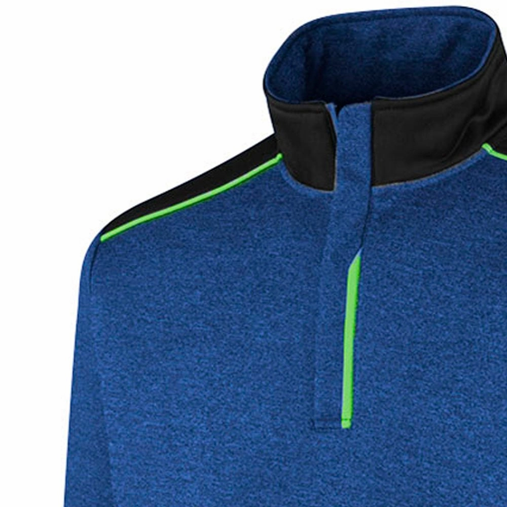 Island Green Top Layer With Seam Pockets Pullover - Royal Blue/Black Timeless Comfort