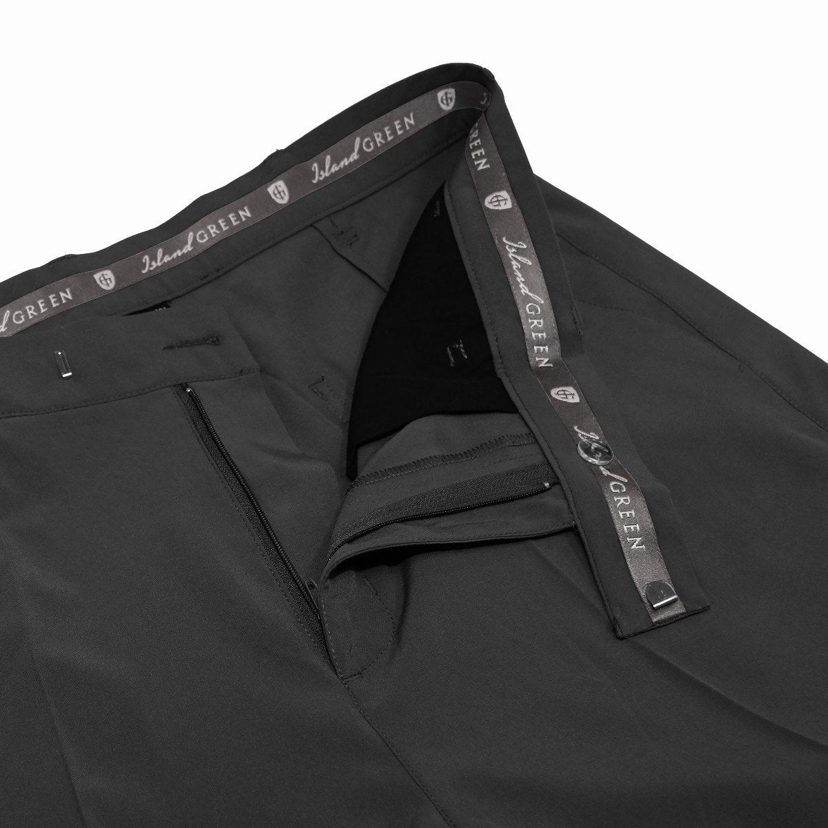 Island Green Tour Tapered Stretch Trousers - Black Breath Flex