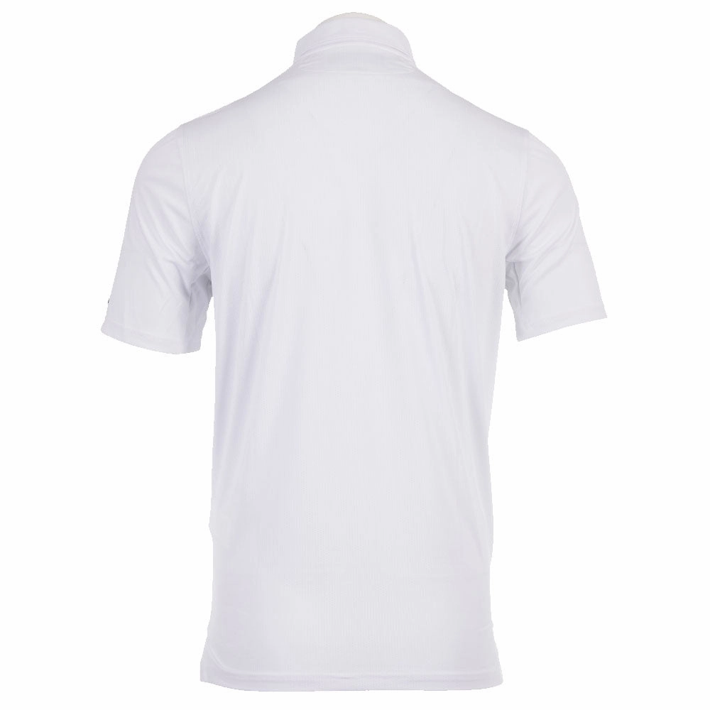 Chill Vibe Sleeveless Oakley Hexsplit Stripe RC Polo Shirt - White