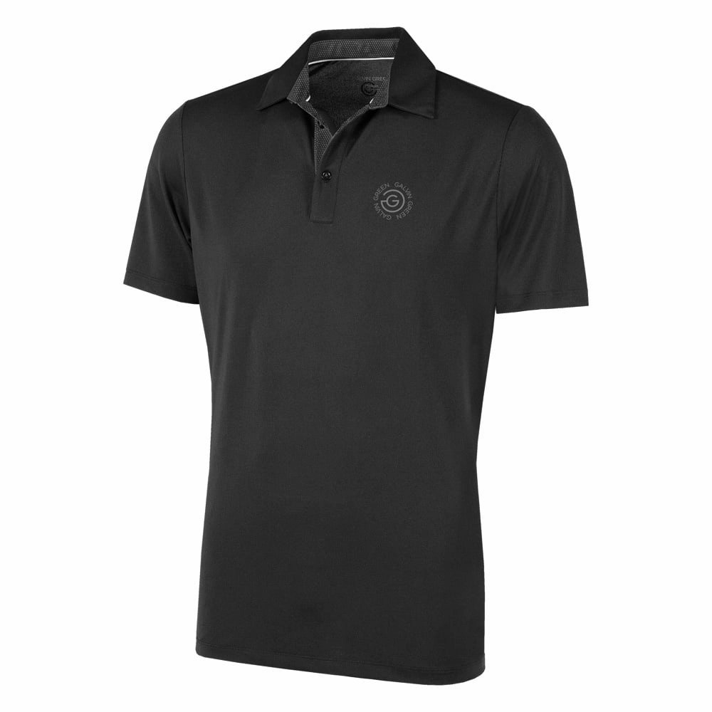 Breathable Essentials Galvin Green Milan Tour Edition Polo Shirt - Black