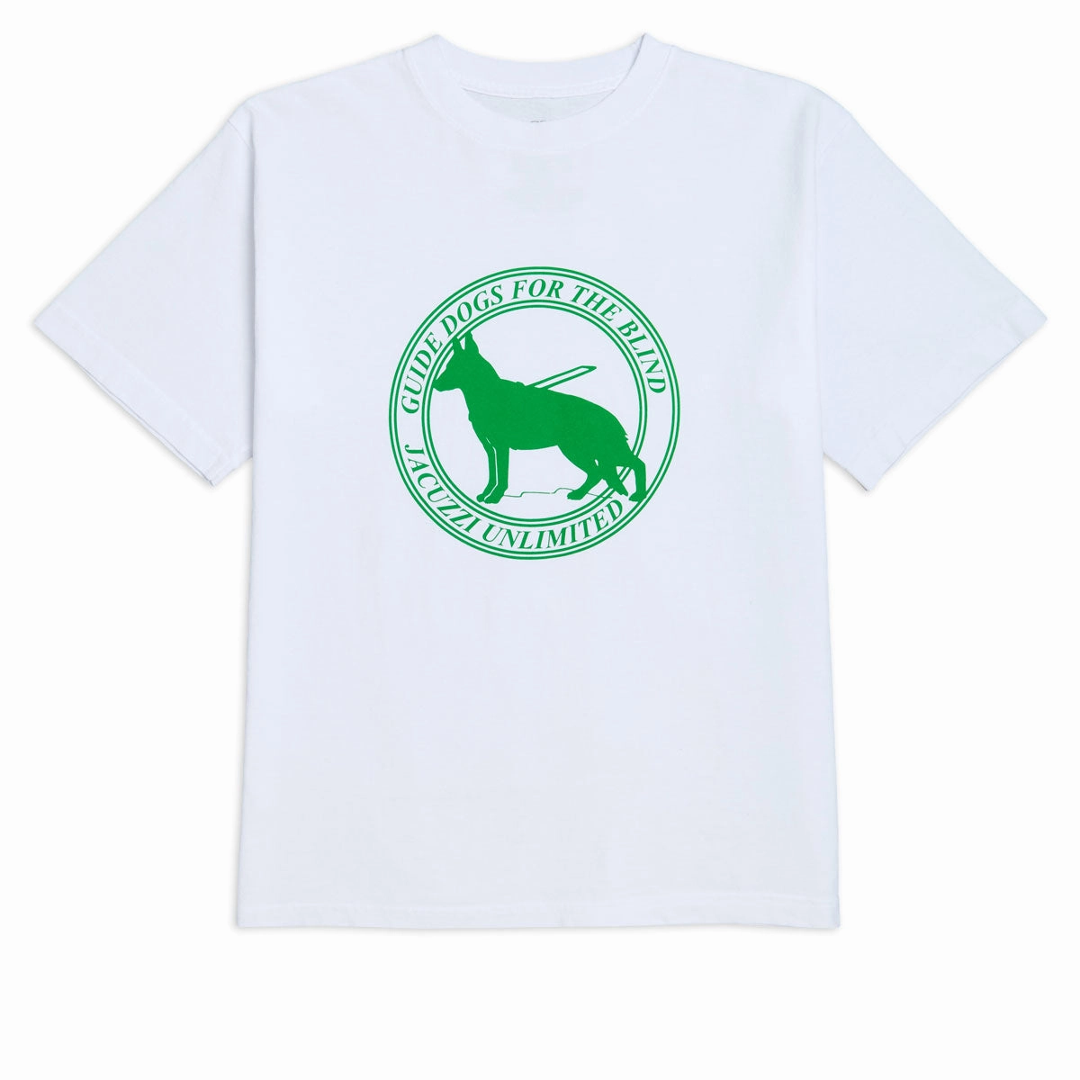 Jacuzzi Unlimited New Guide Dog T-Shirt - White RelaxedFit