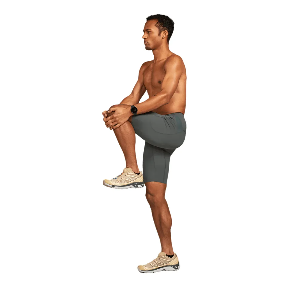 Work Commute Breathable Fabric Lightweight Comfort Janji Men's 8" Trail Half Tight in Ridgeline SS25