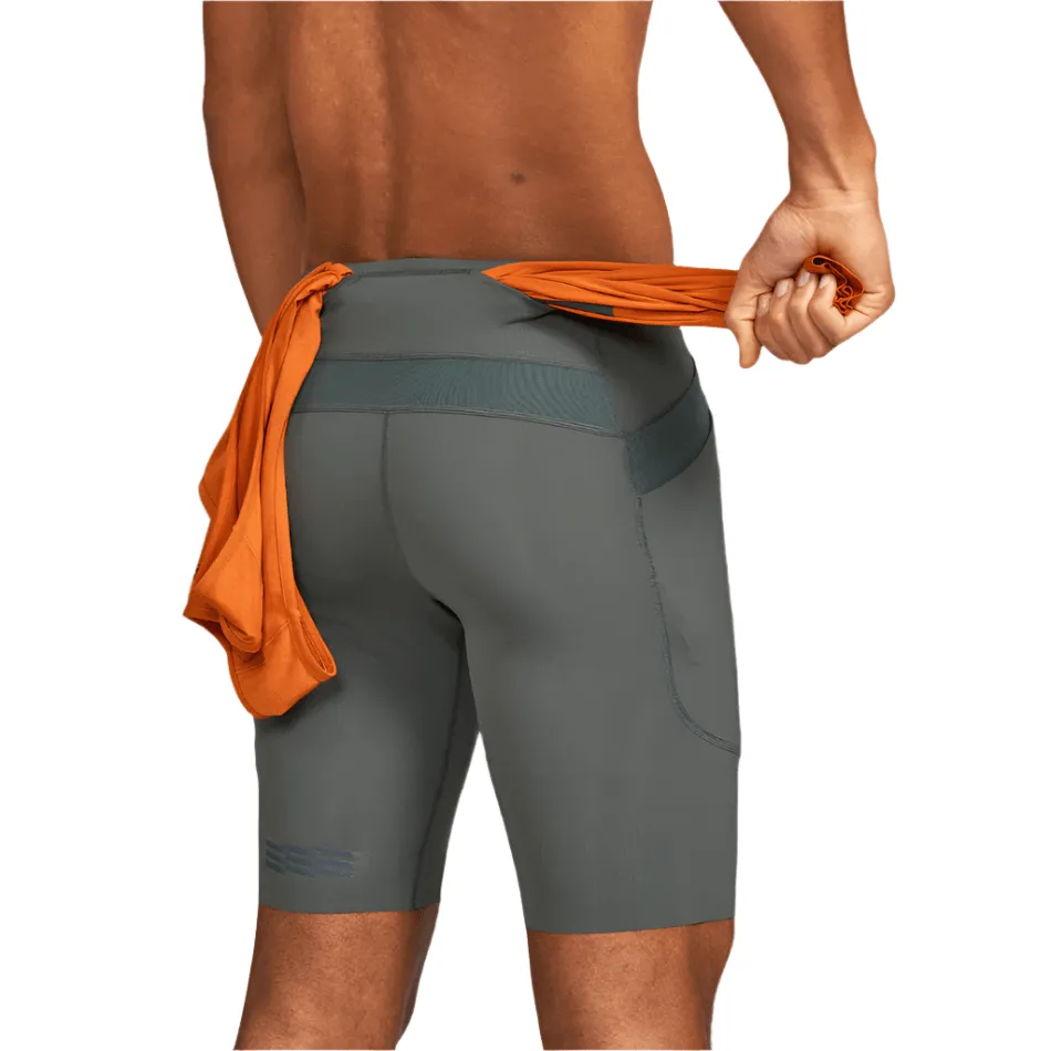 Janji Men's 8" Trail Half Tight in Ridgeline SS25 High Comfort Tight Compression
