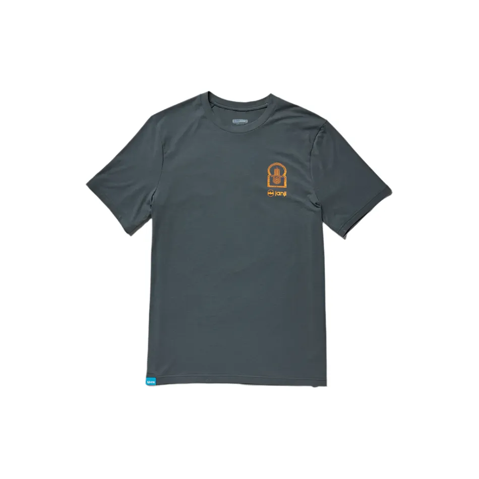 Janji Men's Circa Daily Tee in Paisley Handcraft SS25 Formal Style Heat Transfer Printing