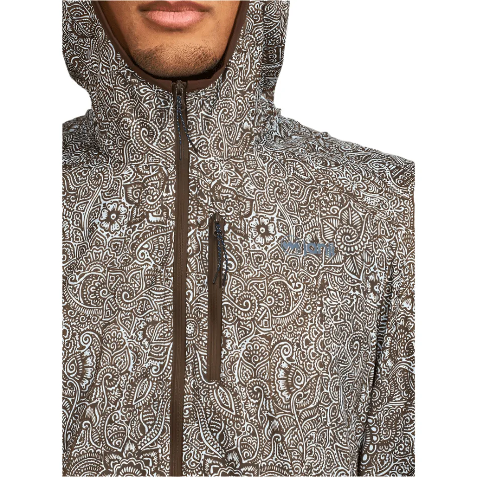 Classic Fit Recycled Material Construction Janji Men's Zephyrunner Wind Shell in Paisley Hand Mega SS25