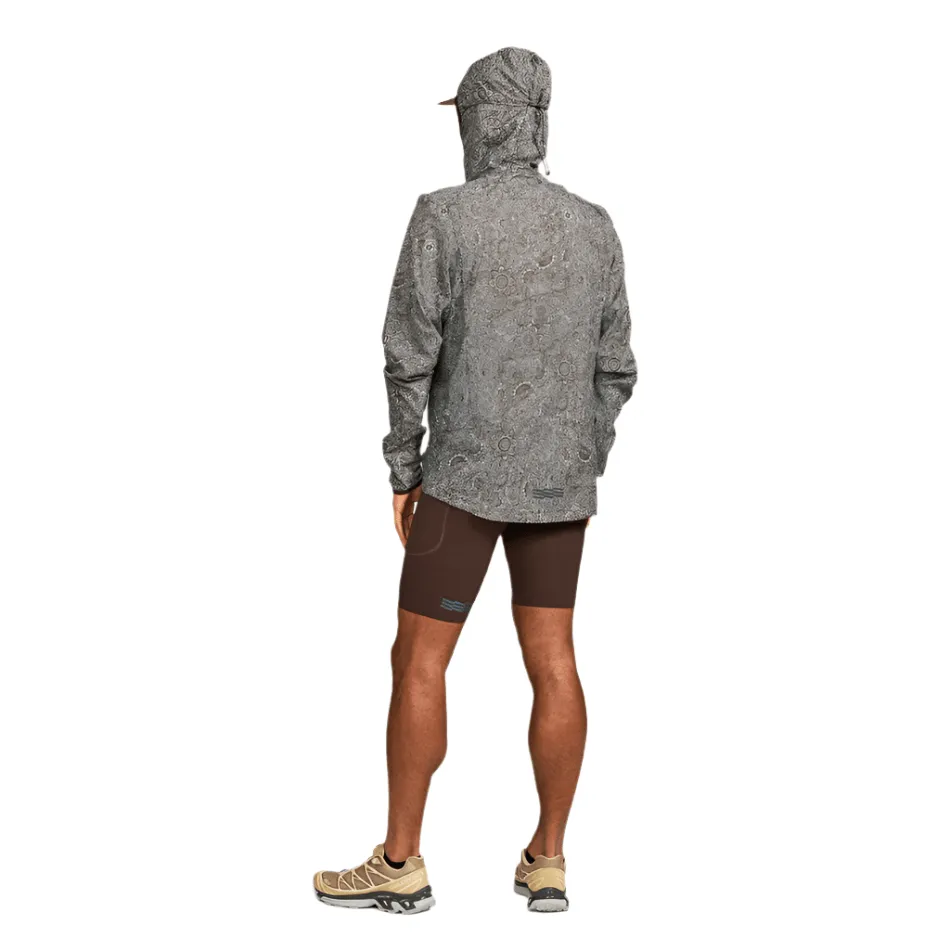 Sleek Utility Insulated Core Technology Janji Men's Zephyrunner Wind Shell in Paisley Hand Mega SS25
