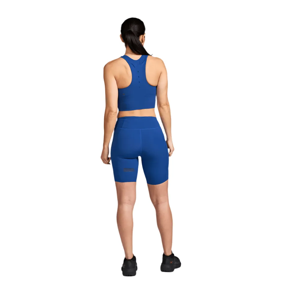 Janji Women's Long Bra in Sapphire SS25 rayon material appropriate for seasons