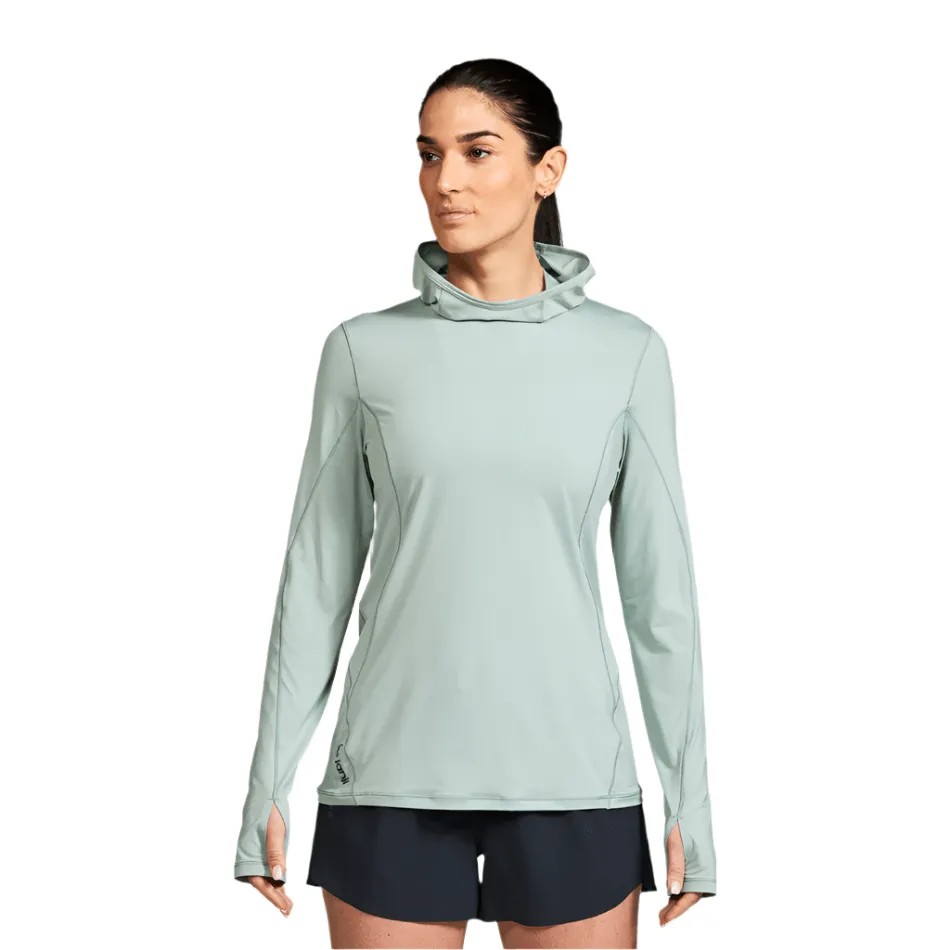 Janji Women's Sunchaser 50 Hooded Long Sleeve Top in Thistle SS25 Keychain
