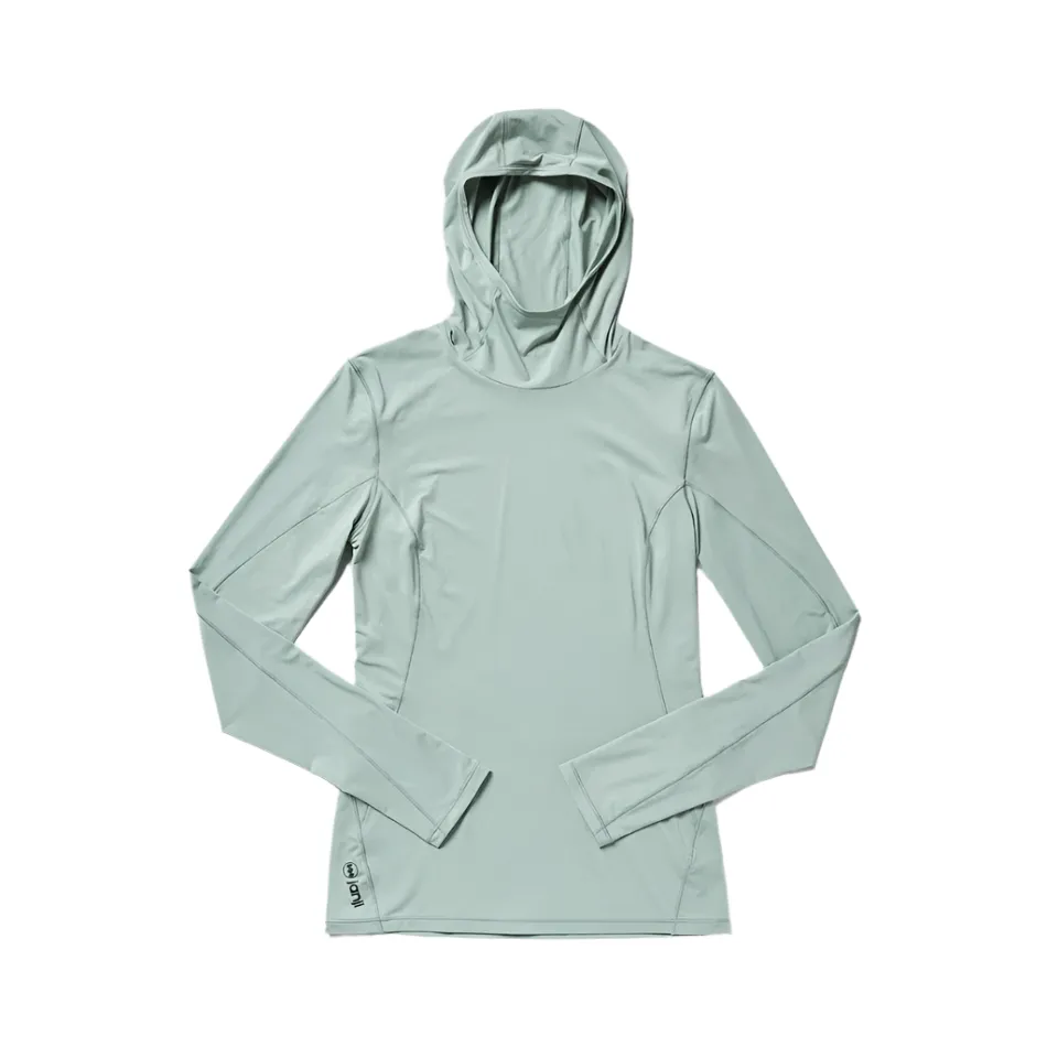 Janji Women's Sunchaser 50 Hooded Long Sleeve Top in Thistle SS25 Beach Vacation