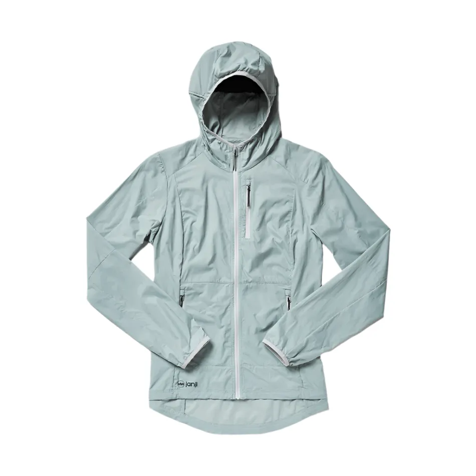 Janji Women's Zephyrunner Wind Shell in Thistle SS25 Convertible Features