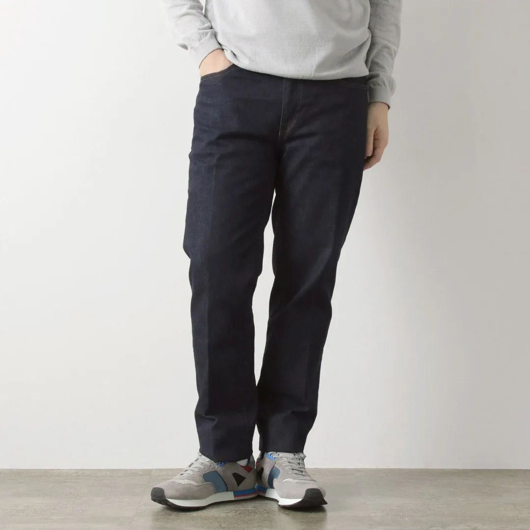 Balanced Wardrobe Relax Fit JAPAN BLUE JEANS / 12oz Stretch Center Crease 5P Denim One-washed