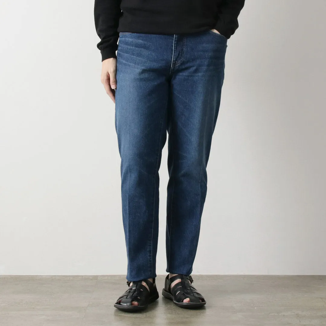 Sunny Vibes Weekend Style Traveler Gear JAPAN BLUE JEANS / 12oz Stretch Center Crease 5P Denim Used Processed