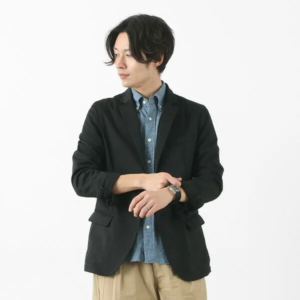 JAPAN BLUE JEANS / Officer Tailored Jacket Polished Look Ventilation Panels