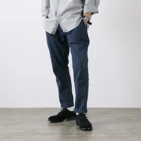 Flexible Knee Panels Comfortable Leg JAPAN BLUE JEANS / RJB1620  Stripe Wide Tapered Chinos