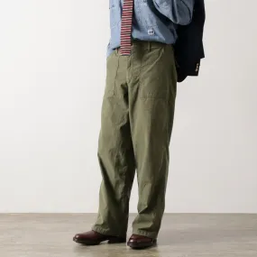 JAPAN BLUE JEANS / Wide Baker Pants Sulphur-dyed Back Satin QuickDryTech OrganicCotton