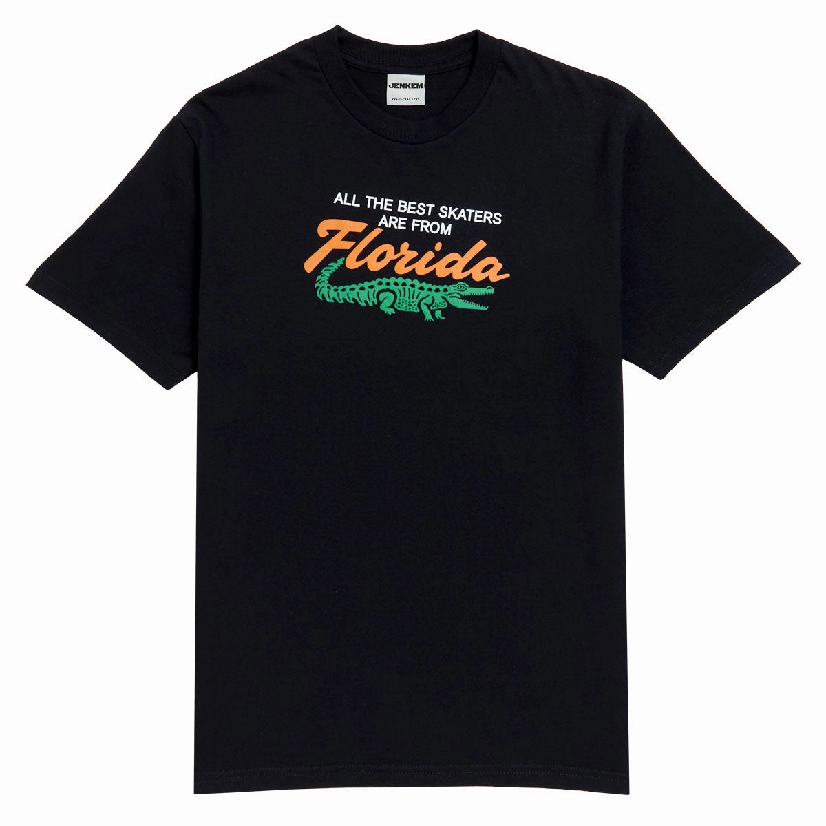 Multi Panel Structure Jenkem Florida T-Shirt - Black