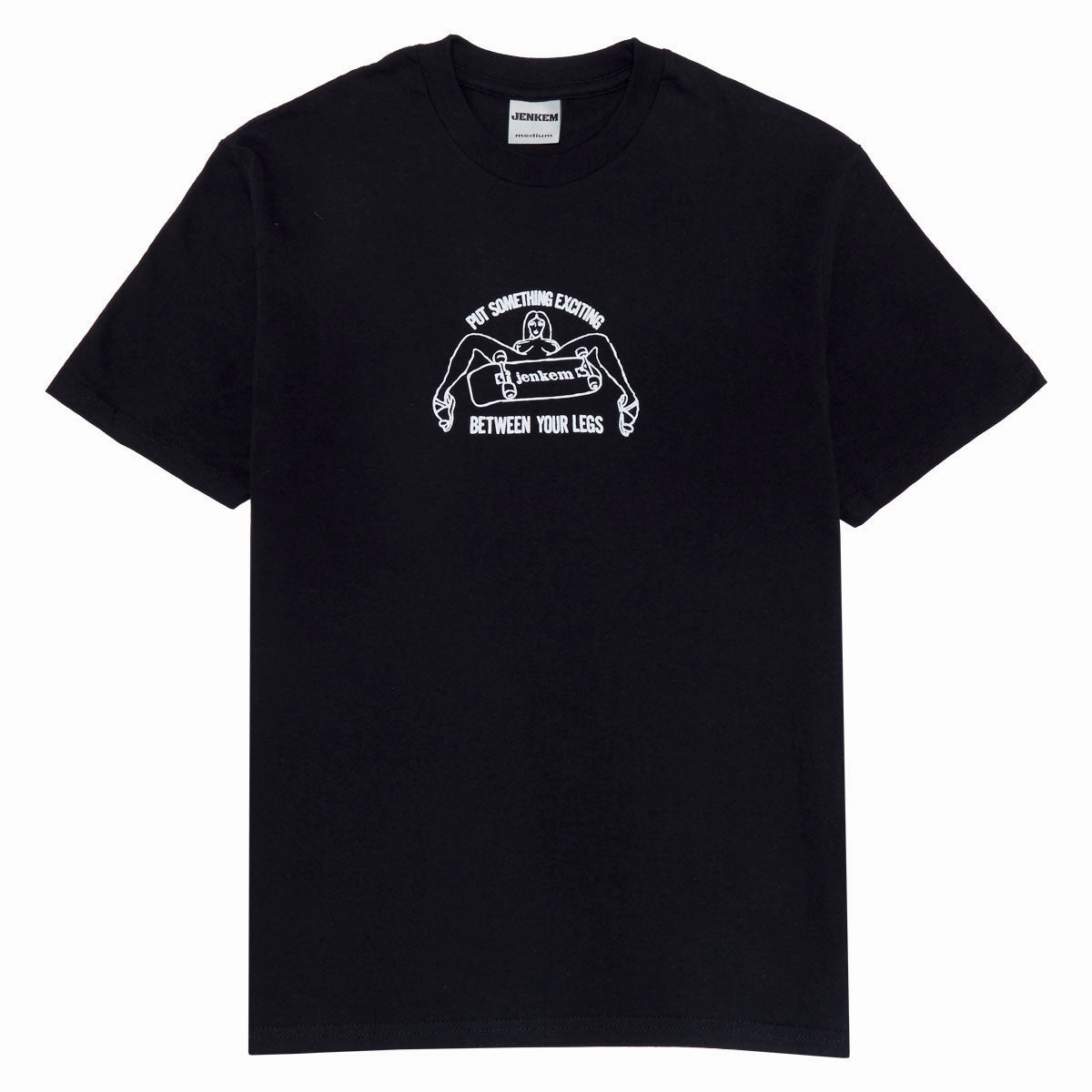 Fit For Comfort Skin Friendly Lining Jenkem Legs T-Shirt - Black