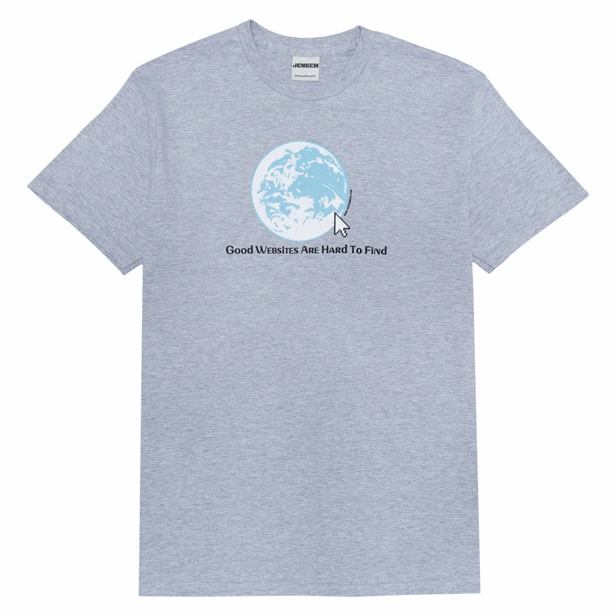 Jenkem Websites T-Shirt - Sport Grey Water Based Ink Versatile Layering