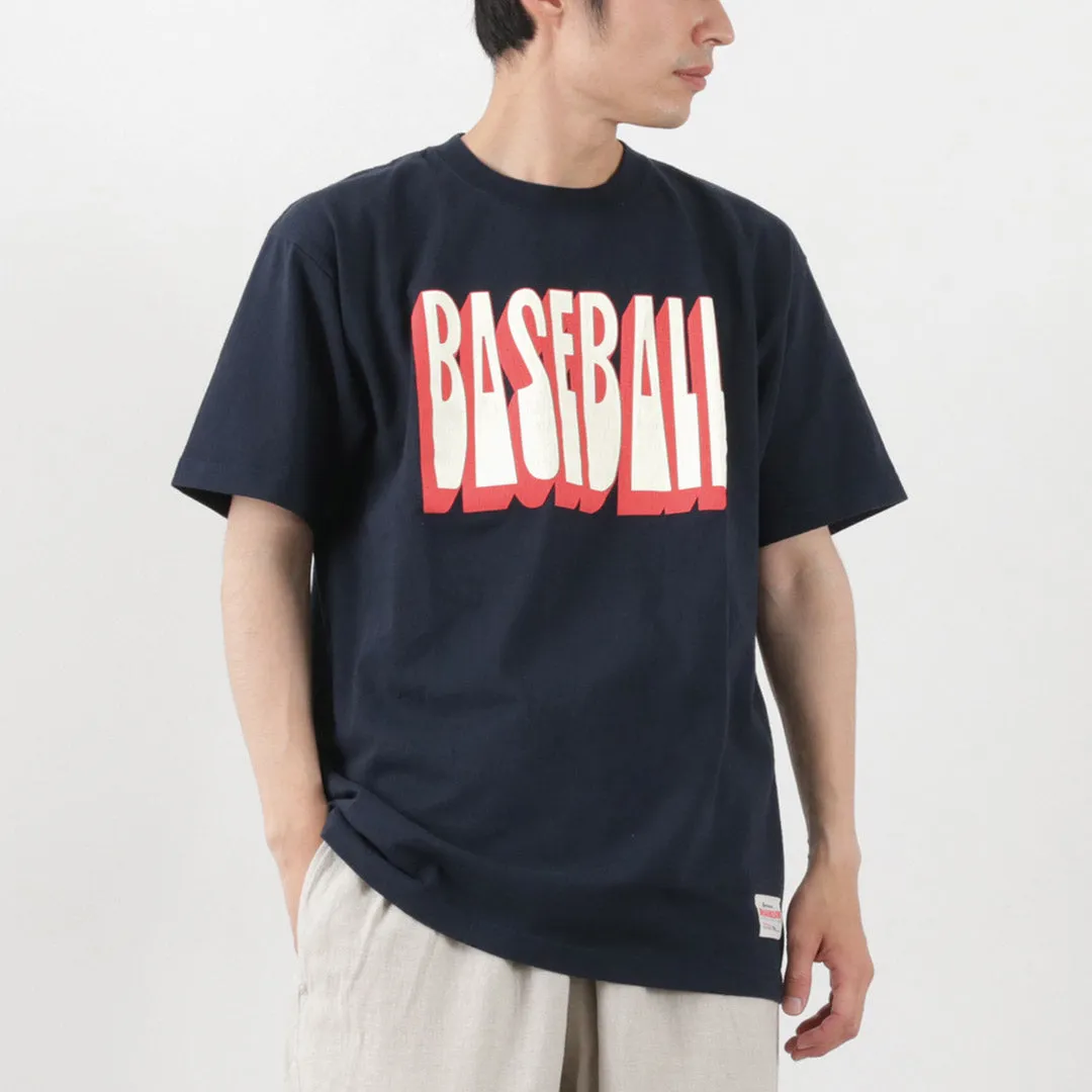 Layered Collar Structure TaglessCollar JHANKSON / BASE BALL short sleeve T-shirt