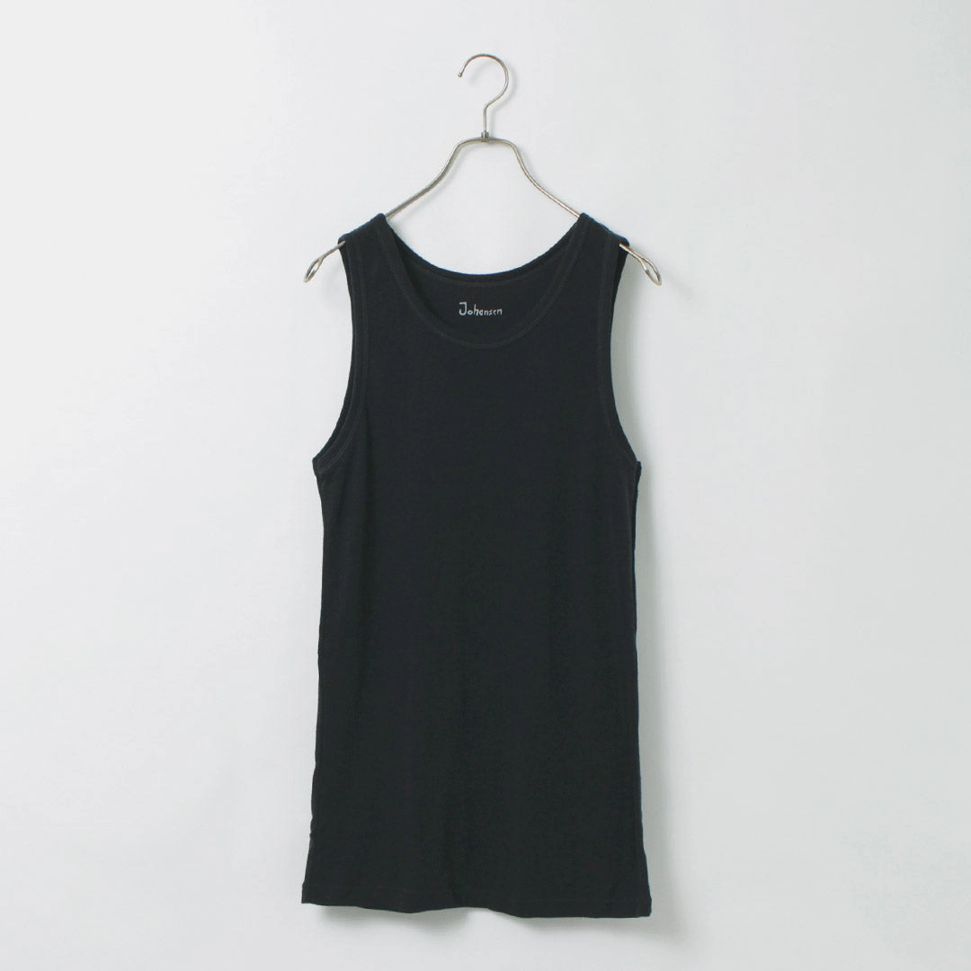 Yarn Dyed Stripes JOHA / 100% merino wool undershirt tank top
