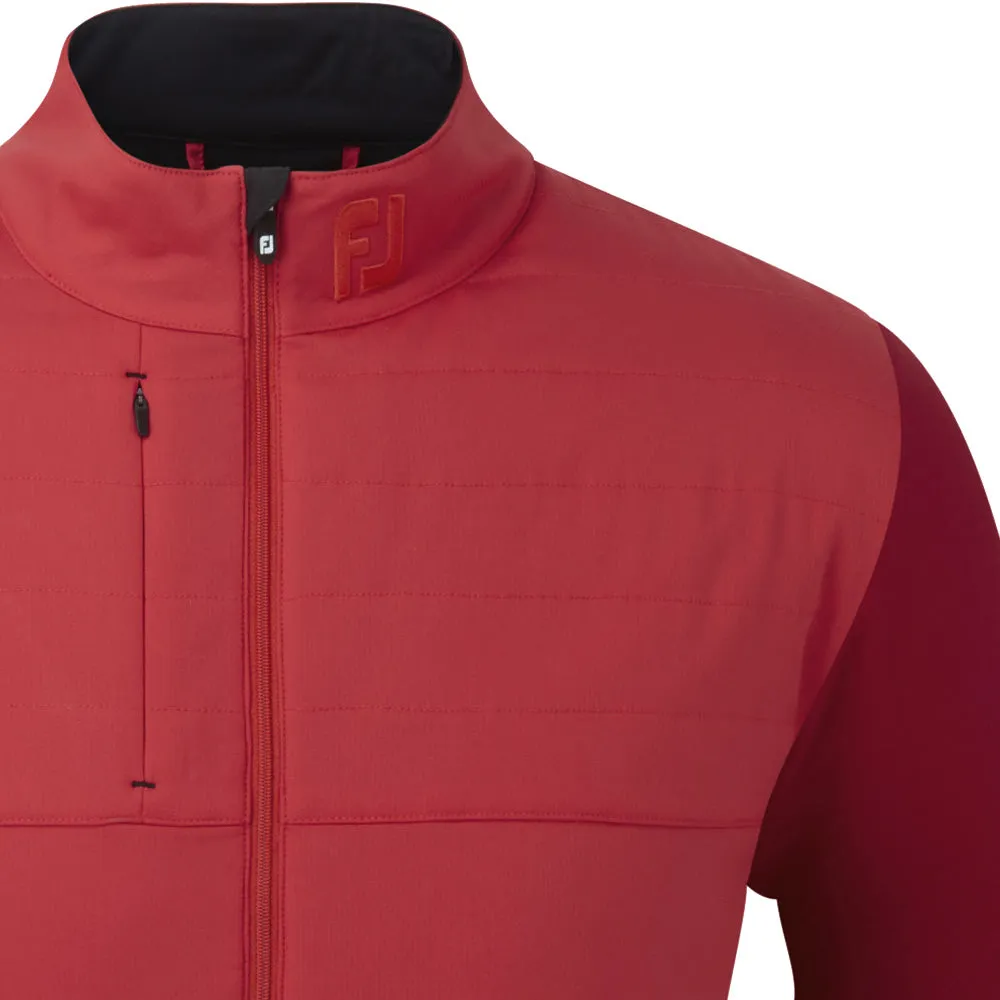 FootJoy FJ Hybrid Jacket - Tonal Red ElasticizedWaistbandSystem Easy Comfort