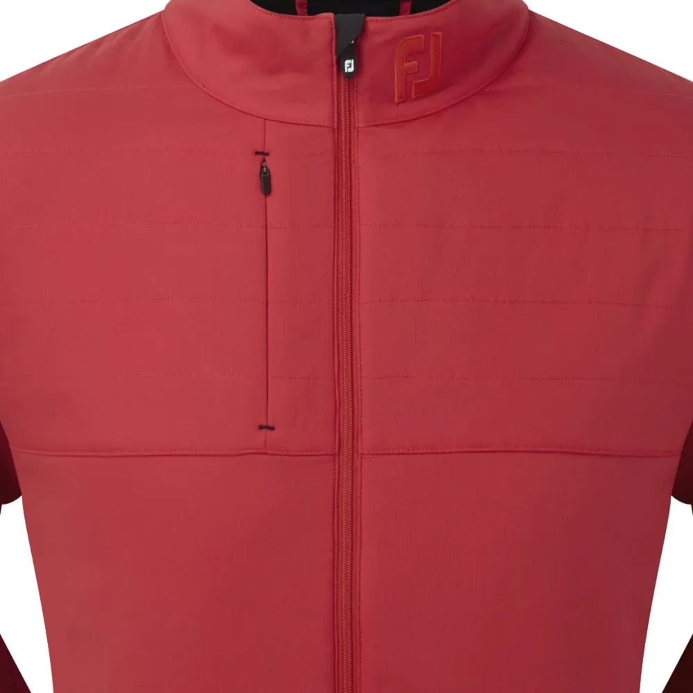 Recycled Polyester Relaxed Comfort FootJoy FJ Hybrid Jacket - Tonal Red