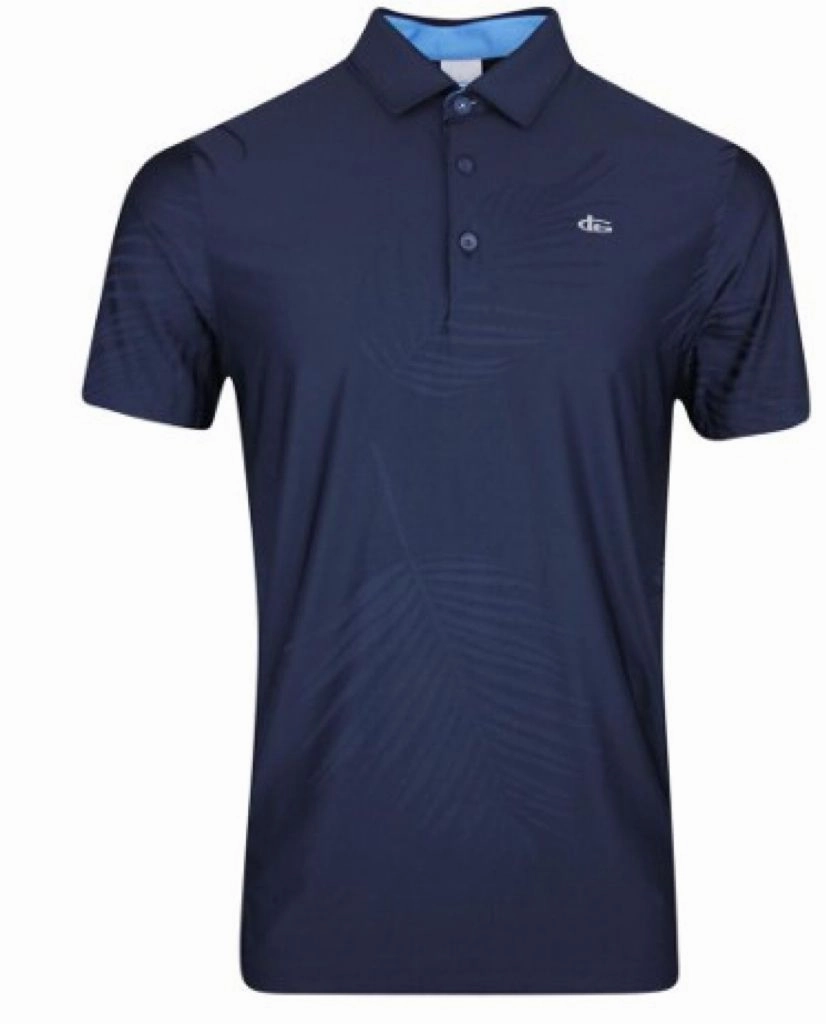 Katana Golf Mens Palm Print Polo Timeless Fit Trendy Fit
